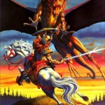 Ilustración: un caballero frente a un dragón